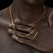 Snake Gold Chain 1.2MM Serpent Scale