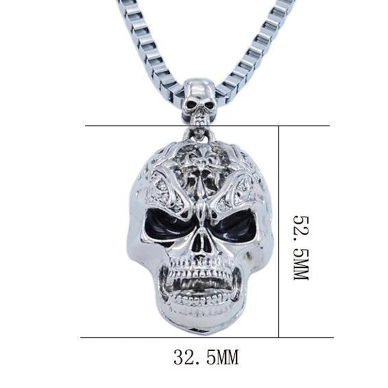 Evil Skull Choker Pendant Necklace — Gothic