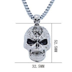 Evil Skull Choker Pendant Necklace — Gothic