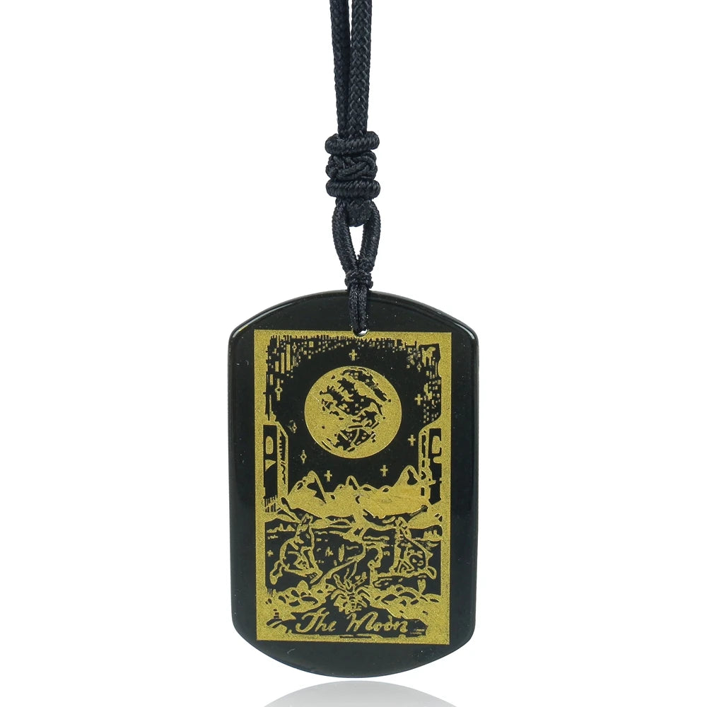 Tarot Black Pendant Necklace