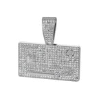 Men's Hip Hop Credit VISA Card Pendants With 13mm Miami Cuban Chain Iced Out Bling Bank Card Necklaces Fashion Jewelry for Woman
