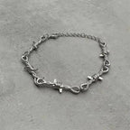 Barbed Wire Punk Bracelet for Men & Women — Stainless Steel