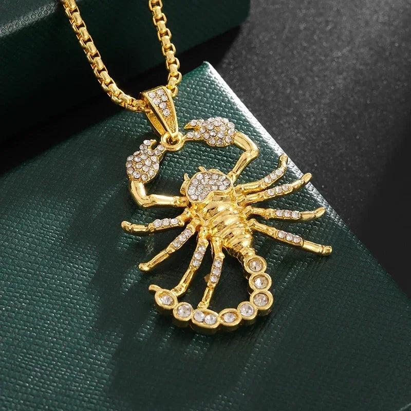 Hip Hop Iec Out Put Crystal Zirconia Dollar Sign Pendant Necklace Fashion Punk Cool Rock Rap Party Jewelry Accessories