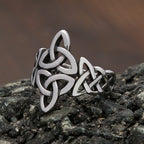 Viking Steel Ring Celtics Knot Punk 316L