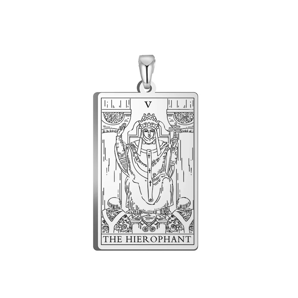 Tarot Major Arcana Amulet Necklace — Stainless Steel