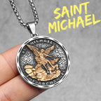 Archangel Michael Pendant — Stainless Steel