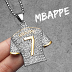 Football Jersey Pendant Necklace — Stainless Steel
