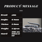 Fashion Men Rings Retro Colour Stainless Steel Vintage Octopus Style Irregular Pattern Trendy Accessories For Man Women