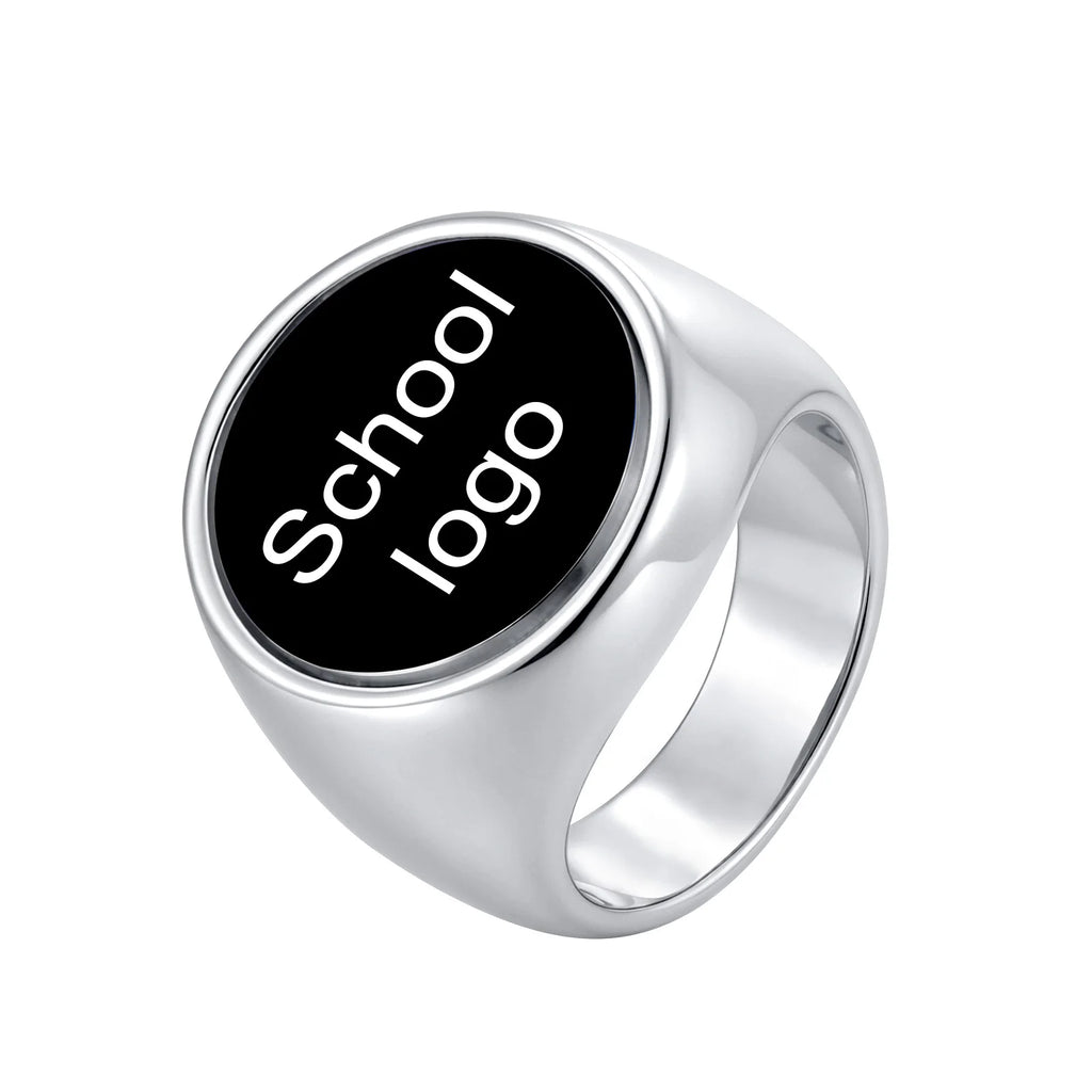 Statement Signet Ring — Stainless Steel
