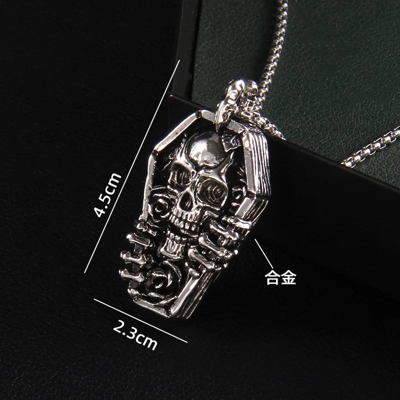 Ghost Steel Pendant Punk