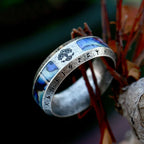 Fashion Viking Tree Of Life Stainless Steel Abalone Shell Rings For Men Odin Norse Viking Rune Rings Retro Amulet Jewelry Gift