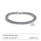 Braided Link Chain Bracelet — Silver