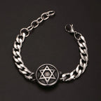 Star of David Bracelet — Stainless Steel