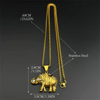 Iced Out Steel Pendant Lovely Faja Rhinestone