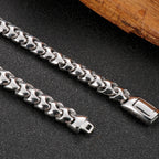 9MM Wide Curb Chain Man Necklace Polished Stainless Steel 50/60/70CM Long Men's Keel Chains Necklaces Choker Items