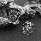 Occult Sigil Steel Ring Astaroth Goetia Finger