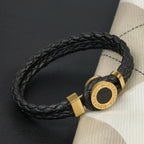 New personalized Wanjia European and American bracelet MB bracelet woven stainless steel men's bracelet