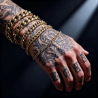 Cuban Black Bracelet 3mm-15mm Thick Size