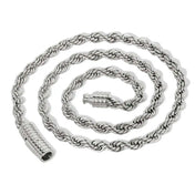 Layered 6MM Rope Gold Necklace