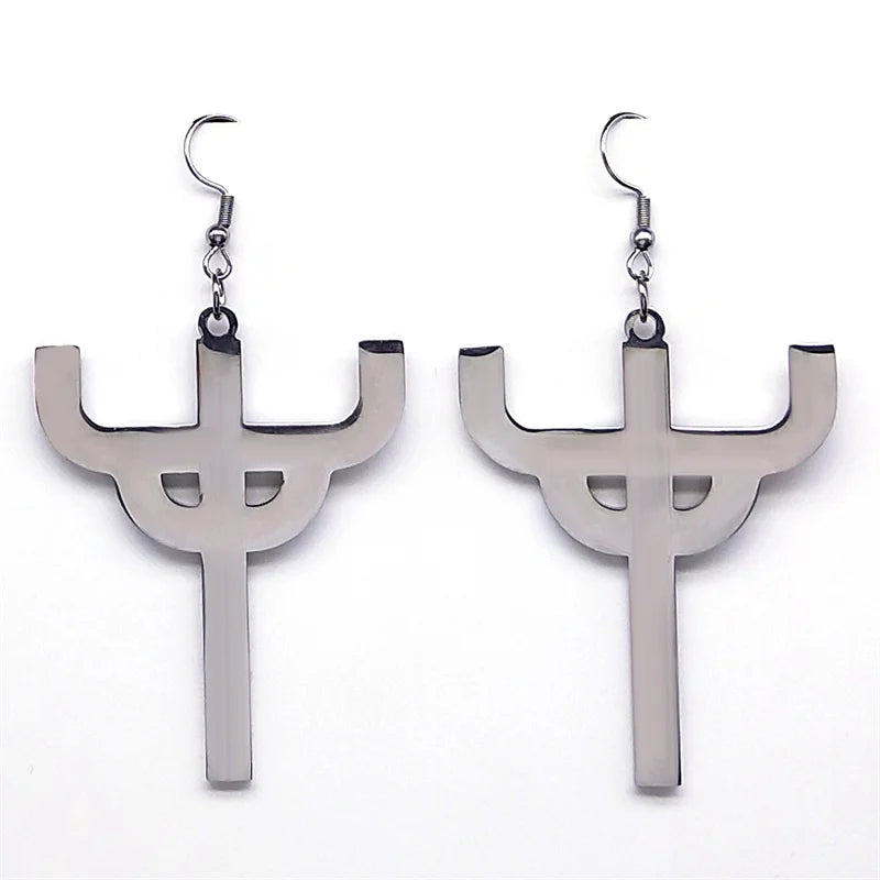 Gothic Silver Pendant Chain Necklace — Stainless Steel