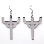 Gothic Silver Pendant Chain Necklace — Stainless Steel