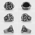 Lucky 13 Skull Ring — Stainless Steel