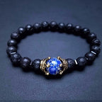 Rope Steel Bracelet Tiger Eye Natural Stone