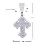 2025 New Hip Hop Cross Pendant Necklace Gold Color Iced Out Bling CZ Cubic Zirconia Variety Designs Charm Men Women Jewelry