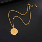 VASSAGO Muslim Allah Necklace Islamic Allah Pendant Necklace Ayatul Kursi Islam Quran Allah Charm Eid Arabic Gift for