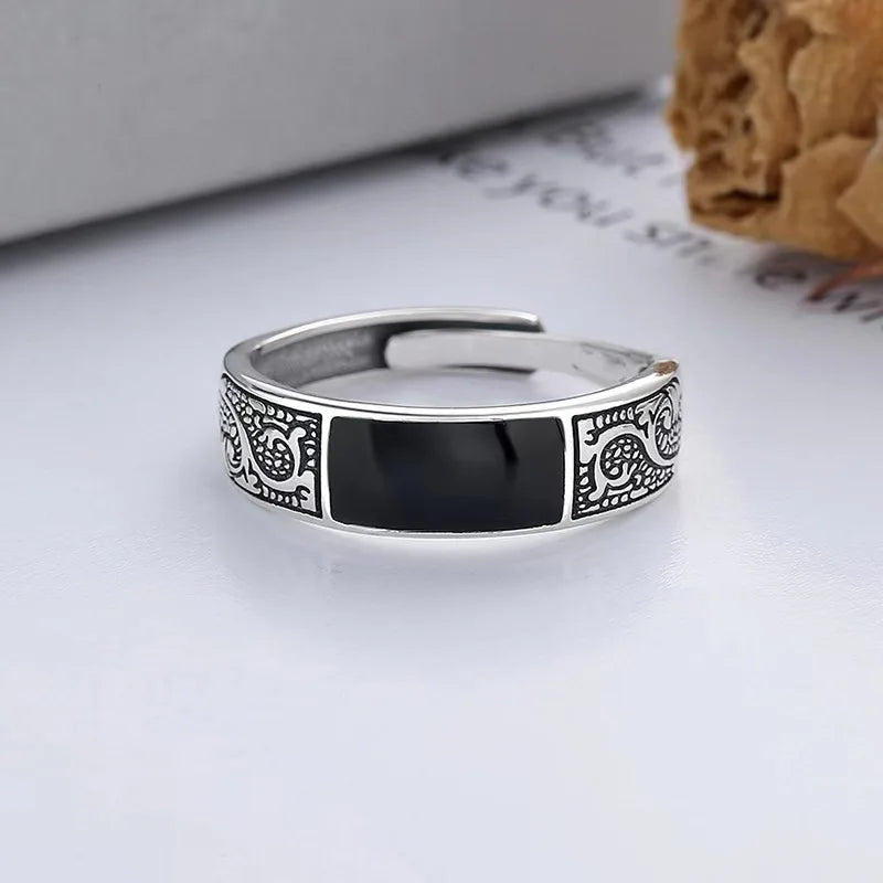 New 925 Sterling Silver Ring Vintage for Women mens Wedding Jewelry Engagement Charm Party fashion Gift High Quality