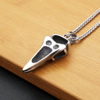 Vikings Stainless Steel Raven Pendant Necklaces For Men Women Nordic Odin Animal Skull Necklace Fashion Amulet Jewelry