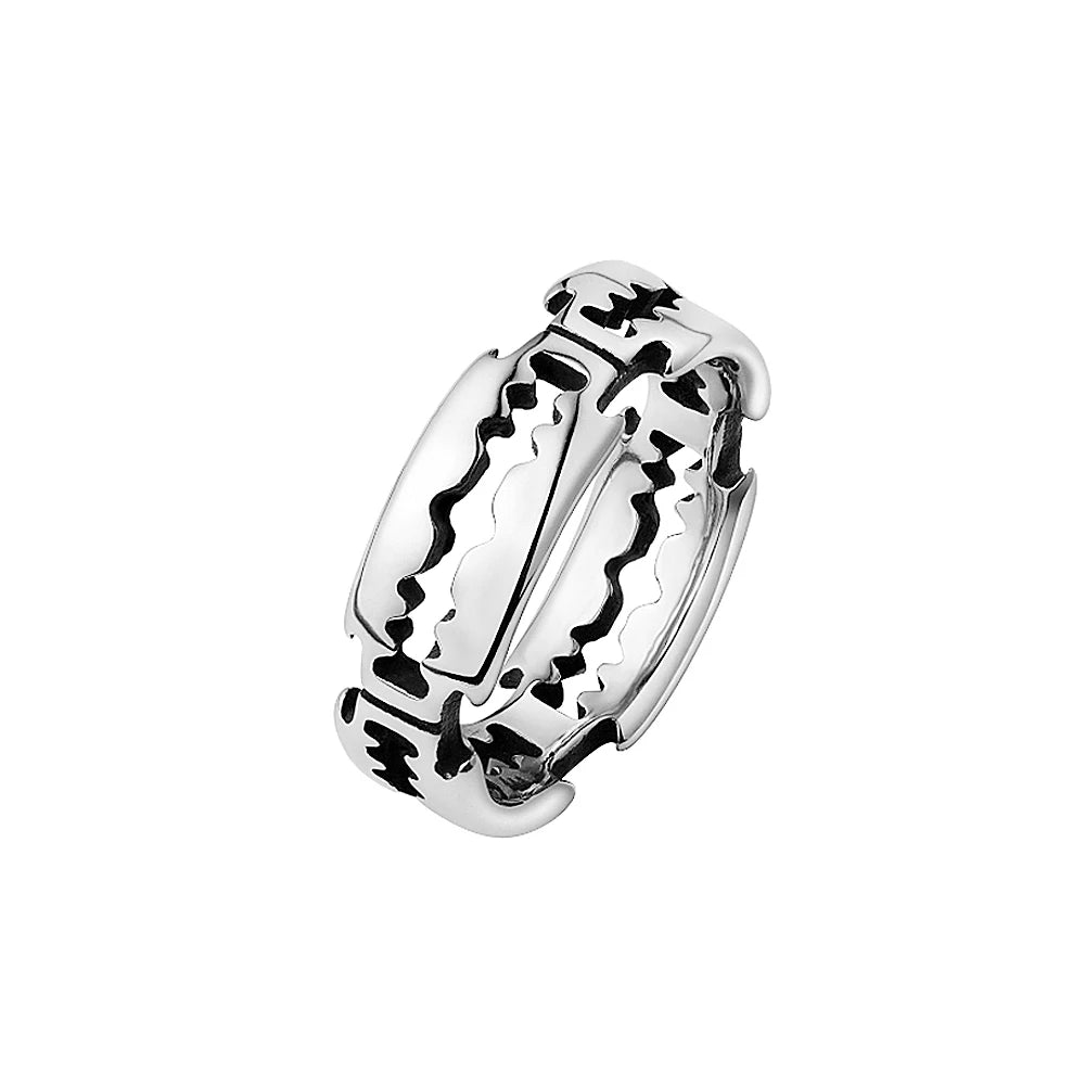 Korean Version Of Simple Ring Men Women Punk Hip Hop Stainless Steel Biker Men Ring Fashion Simple Jewelry Gift Wholesale