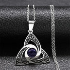 Celtic Trinity Knot Pendant Necklace — Stainless Steel