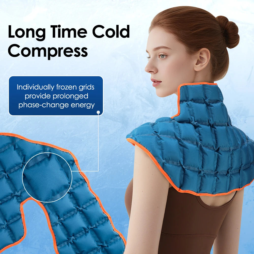 Hot Cold Compress Therapy Shoulder Wrap Self-absorbing Large Ice Pack Pad Back Neck Massage Cushion For Sport Muscle