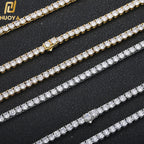 Iced Out 3A CZ Tennis Chain for Women Men Exquisite Fashion 3mm 4mm 5mm Necklace Hip Hop Jewelry