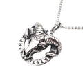 Skull Viking Steel Pendant Vintage Gothic 316L