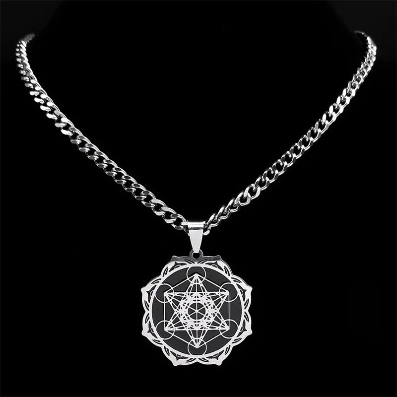 Angel Metatron Pendant Necklace — Stainless Steel