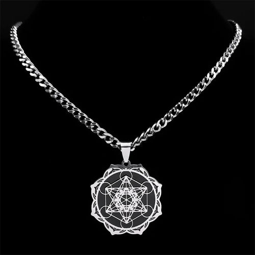 Angel Metatron Pendant Necklace — Stainless Steel