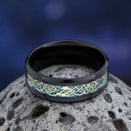 Viking Norse Rune Pattern Ring — Stainless Steel