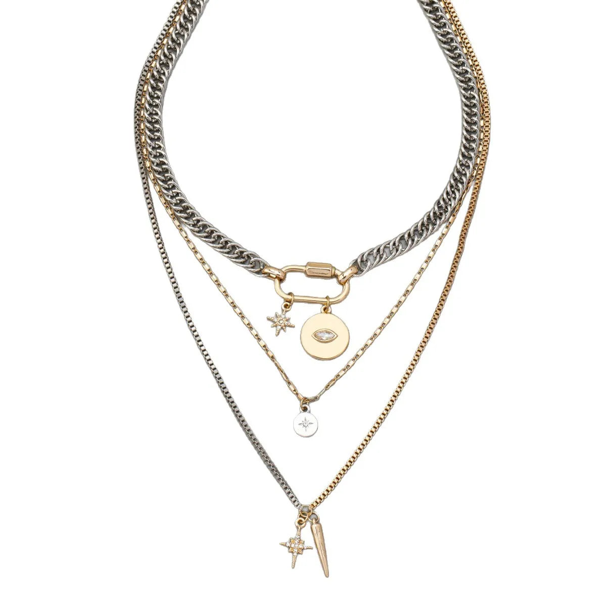 Devil's Eye Multi-Layer Chain Necklace