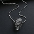 Gothic Skull Pendant Necklace — Alloy