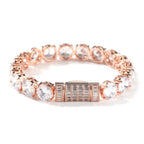 UWIN 10mm Tennis Chain Bracelet Zirconia Iced Out Cubic Baguette Bail Zirconia Fashion Luxury Hiphop Jewelry