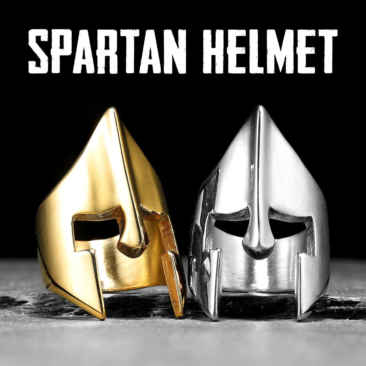 Spartan Helmet Ring — Stainless Steel