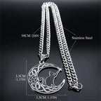 Gothic Celtic Knot Pendant Necklace — Stainless Steel