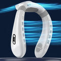 New Portable Neck Fan 5200mAh Neck Air Conditioner Rechargeable Semiconductor Cooling Fan Outdoor Personal Fan Wearable