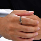 Wings Ring — Stainless Steel Adjustable