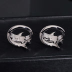 Iced Out D Color Moissanite Shark Men Ring Silver Hiphop Rock Party Rings White Pass Tester