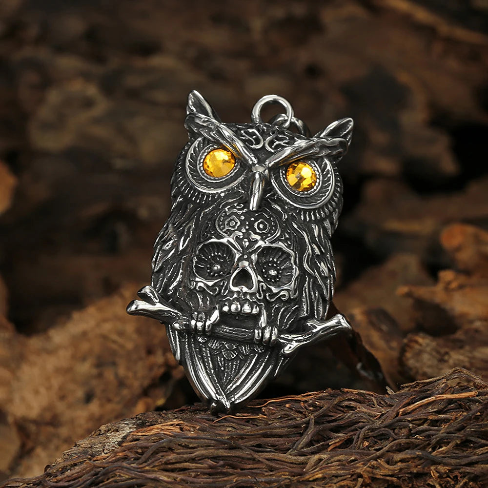 Skull Pendant Necklace — Stainless Steel