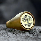 Vintage Creative Viking Tree of Life Signet Rings 316L Stainless Steel Classic Nordic Amulet Ring For Men Women Fashion Jewelry