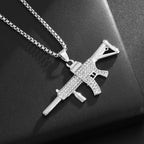 Hip Hop Iec Out Put Crystal Zirconia Dollar Sign Pendant Necklace Fashion Punk Cool Rock Rap Party Jewelry Accessories